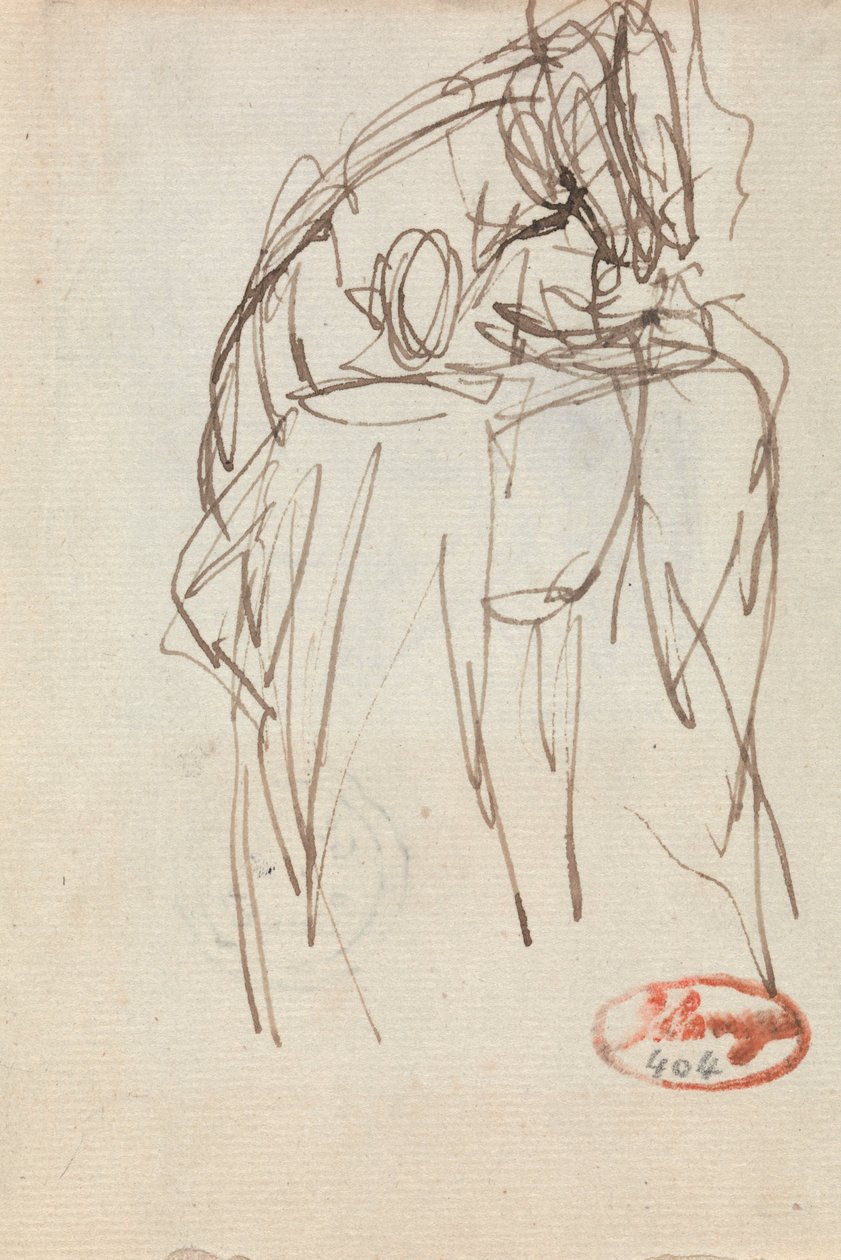 Um homem com um cavalo, possivelmente Ward Thomas de George Romney