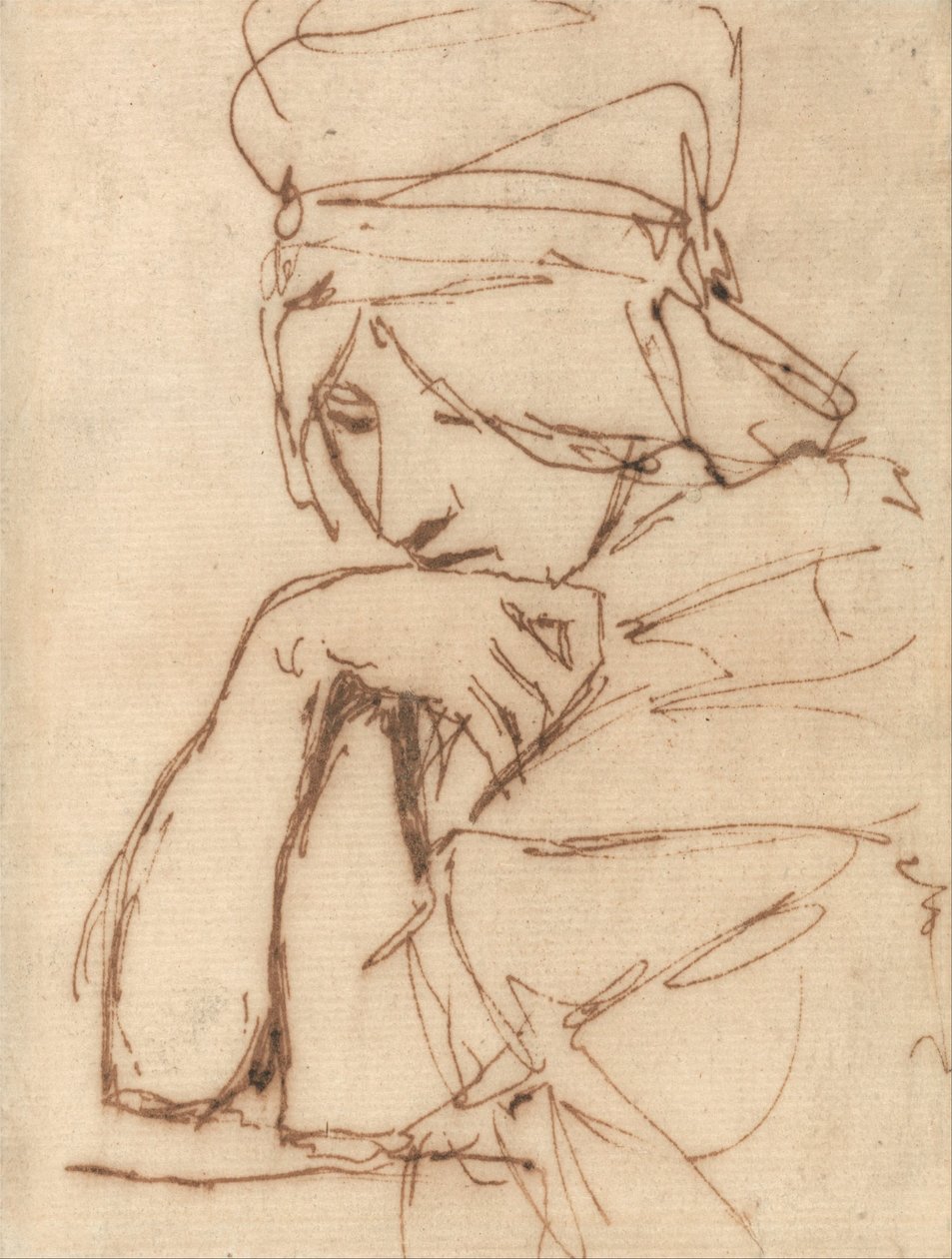 Uma senhora pensativa de George Romney