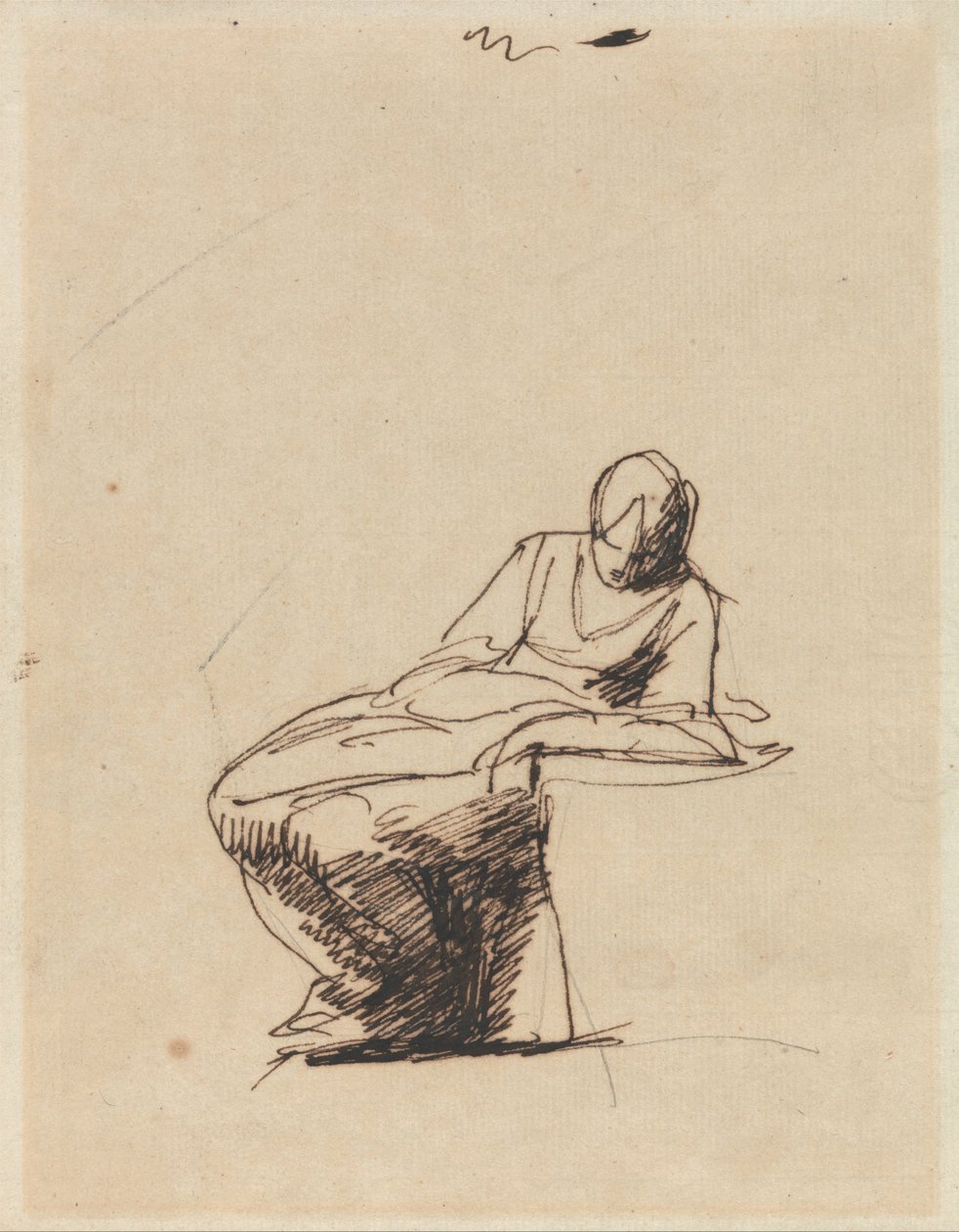 Uma mulher sentada de George Romney