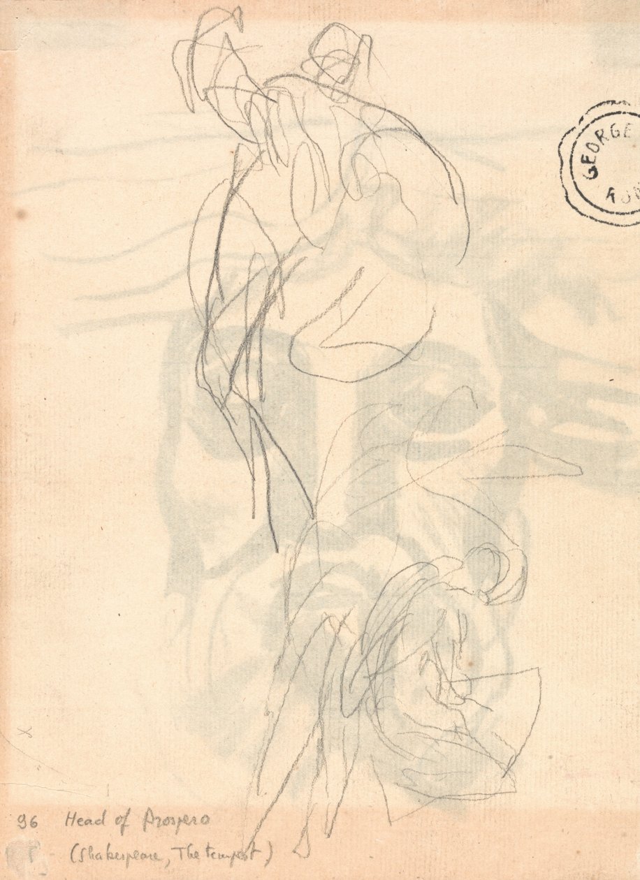 Cloaked Figure Leaping de George Romney