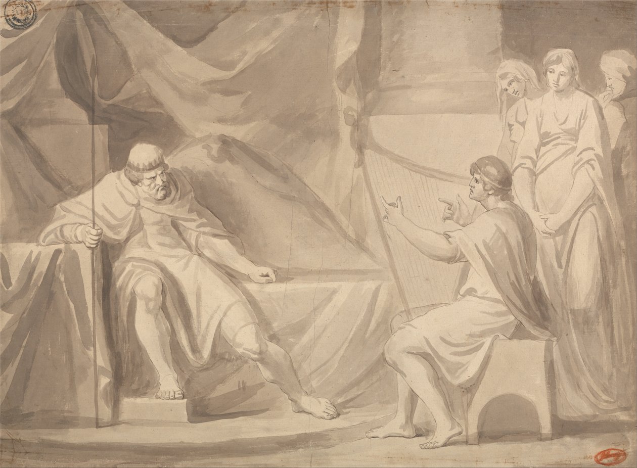 Davi antes de Saul de George Romney
