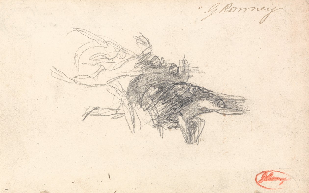 Diabos para a tentação de Cristo de George Romney