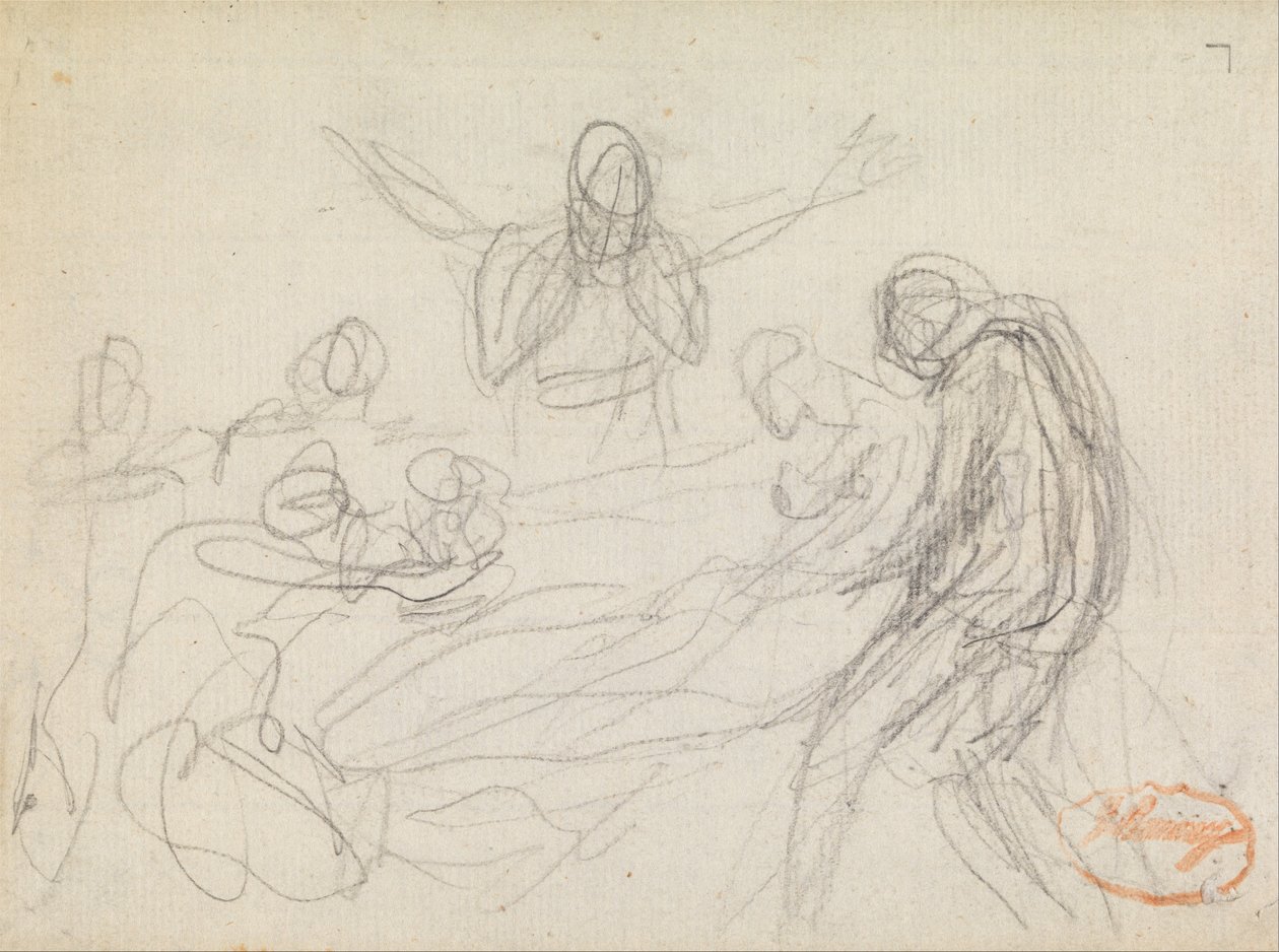 Estudo de composição de figura 11 de George Romney