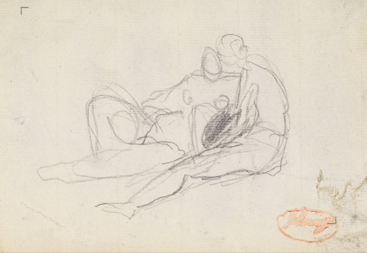 Estudo de composição de figura 17 de George Romney