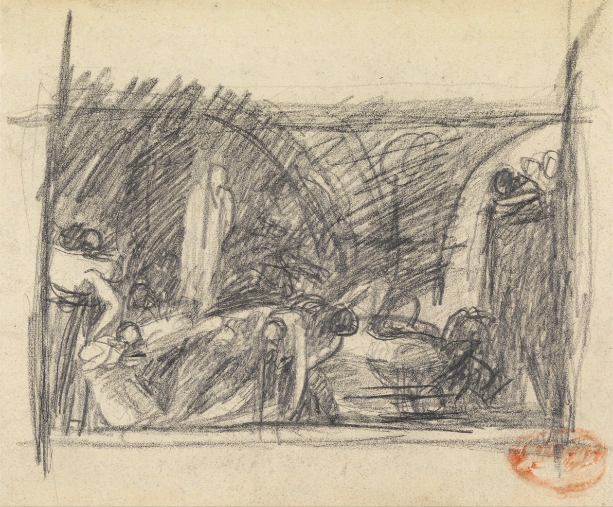 Estudo de composição de figura 3 de George Romney