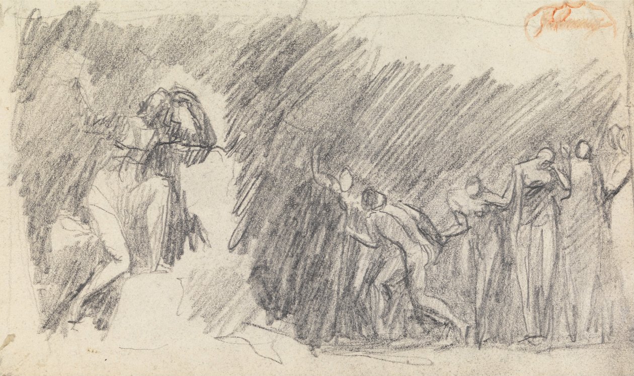 Estudo de composição de figura 5 de George Romney