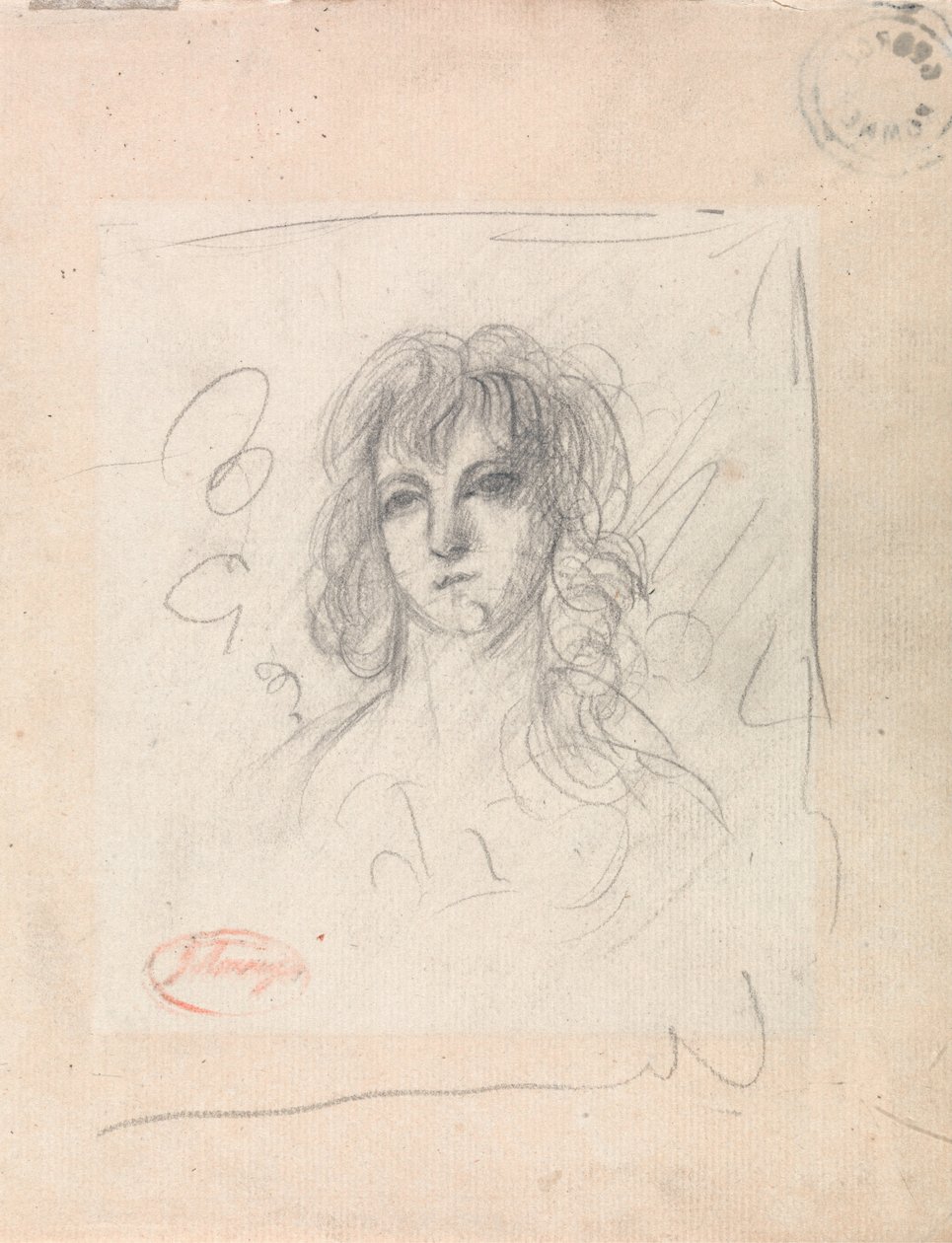 Cabeça de uma mulher de George Romney