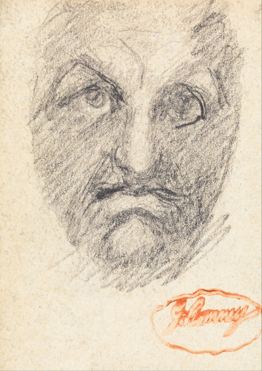Cabeça masculina 1 de George Romney