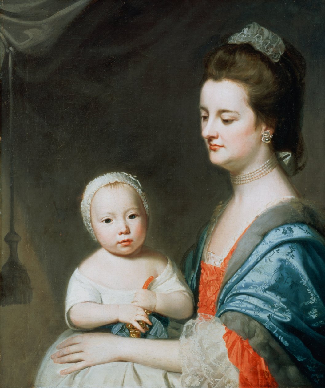 Sra. Marton e seu filho Oliver de George Romney