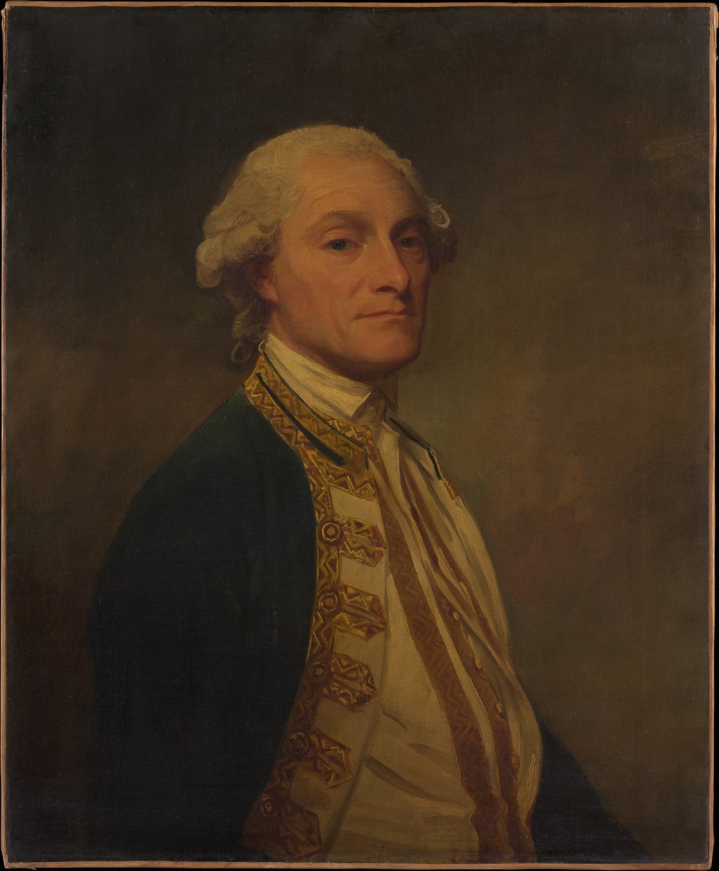 Retrato de Sir Chaloner Ogle, 1º Baronete (1726–1816), Almirante na Marinha Britânica de George Romney