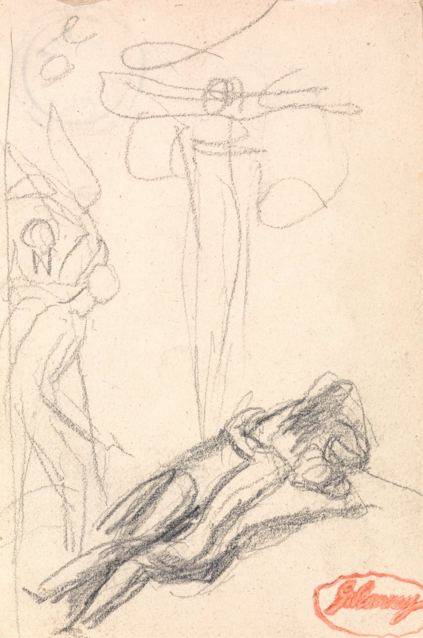 Satanás Surpreendido na Orelha de Eva de George Romney