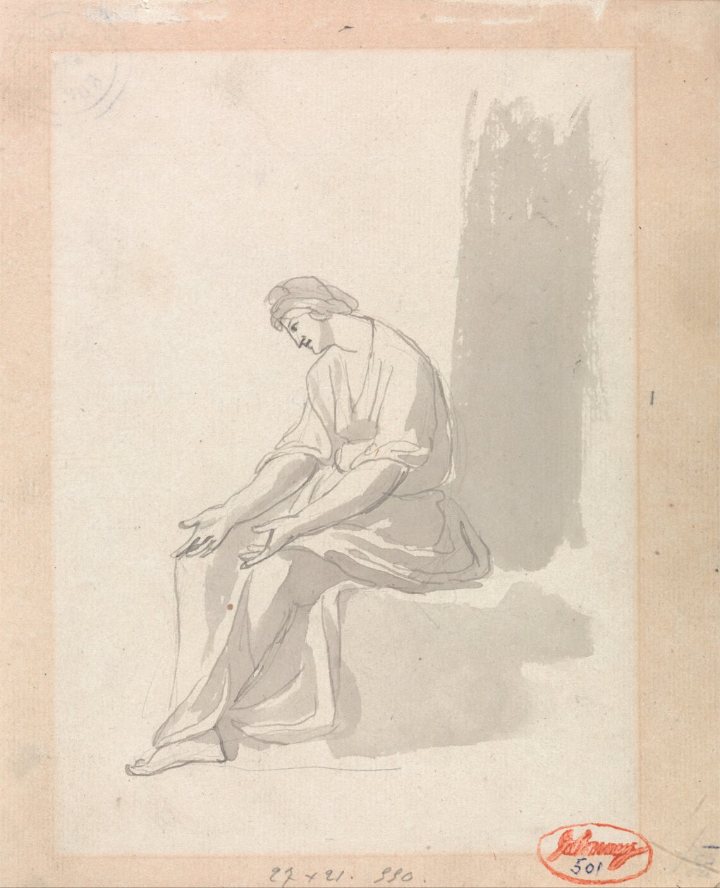Mulher sentada de George Romney