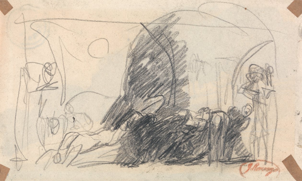 Esboço para Howard Scene de George Romney
