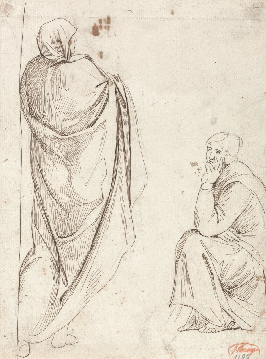 Figura em pé e figura sentada de George Romney