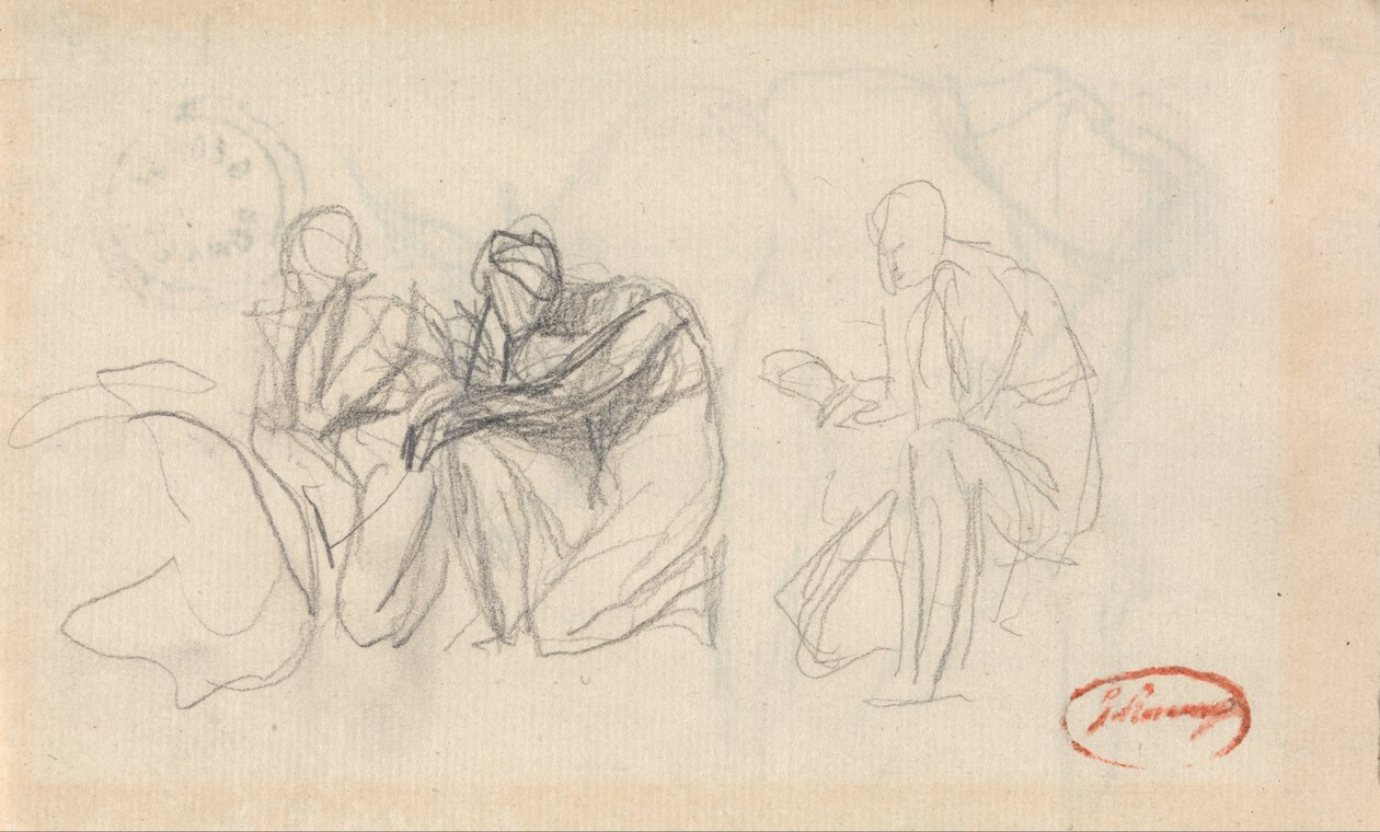 Três figuras ajoelhadas de George Romney