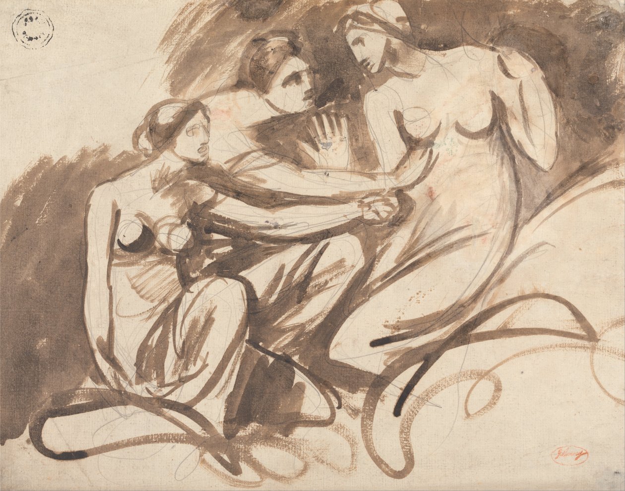 Três jovens bruxas de George Romney