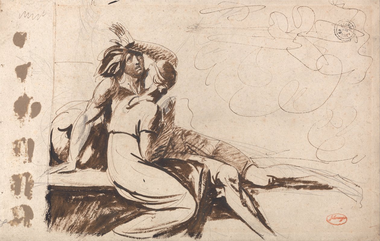 Dois amantes (homem despertar de um sonho) de George Romney