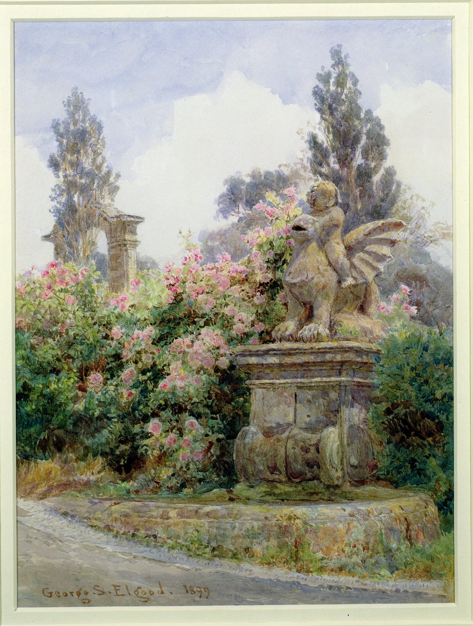 Rosas da China, Villa Imperiali, Gênova de George Samuel Elgood