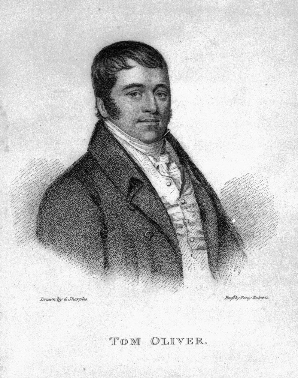 Tom Oliver, gravado por Percy Roberts de George Sharples