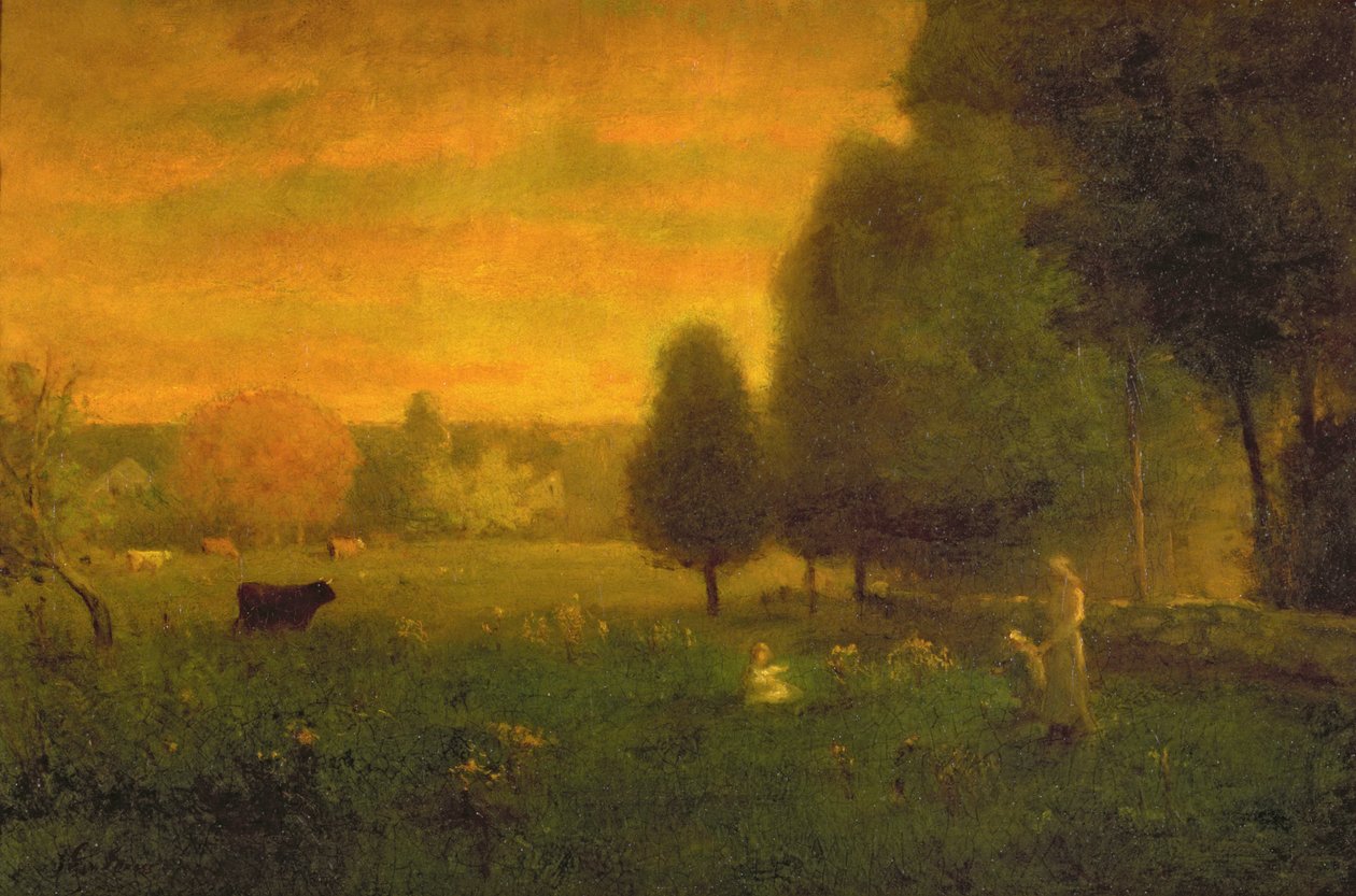 Brilho de Sundown de George Inness
