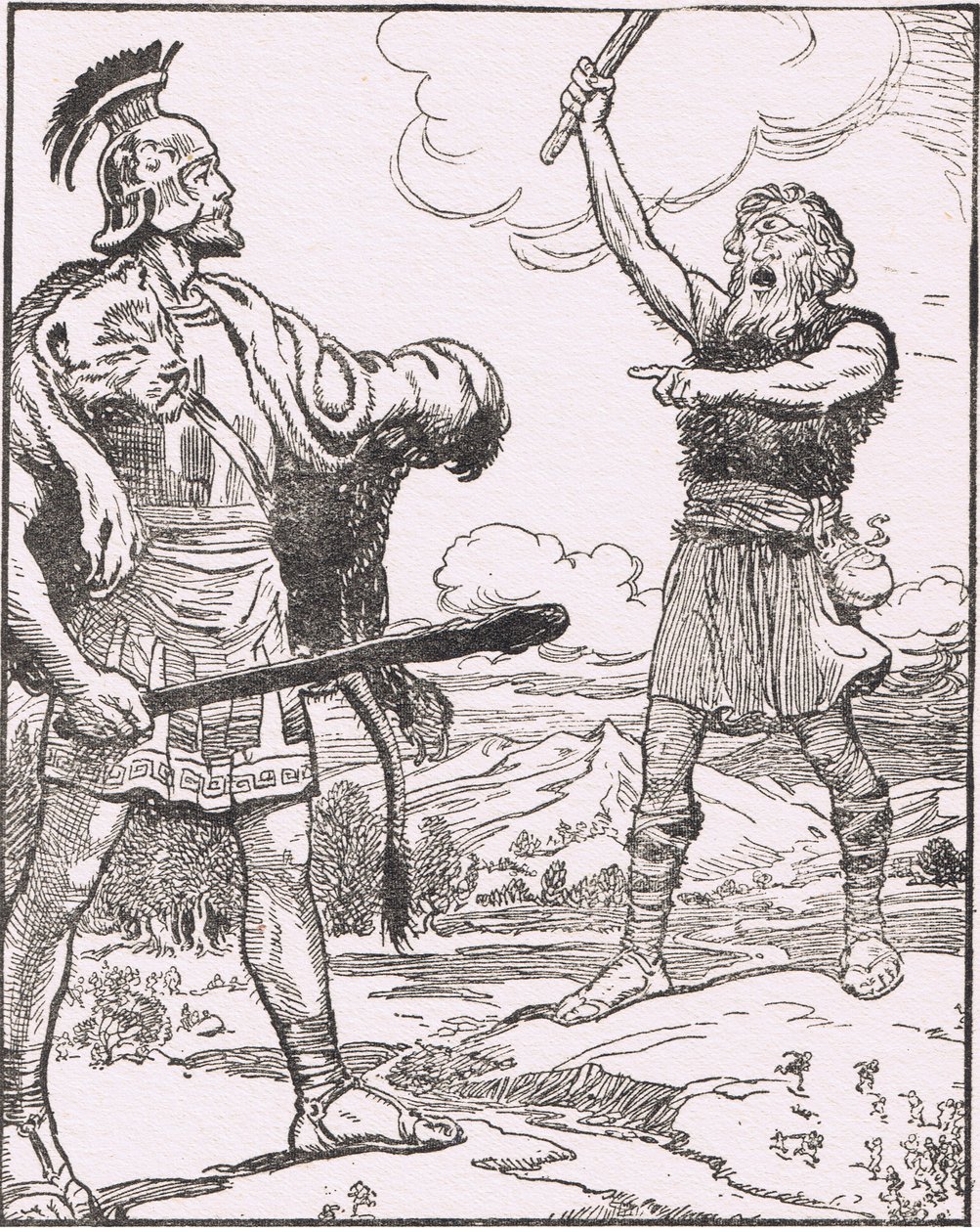 Os pigmeus: Quem é você, eu digo Roared Antaeus novamente. Qual é o seu nome de George Soper