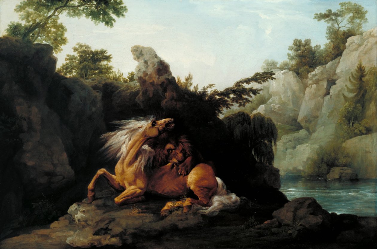 Cavalo Devorado por um Leão de George Stubbs