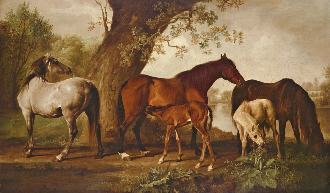 Égua e potros de George Stubbs