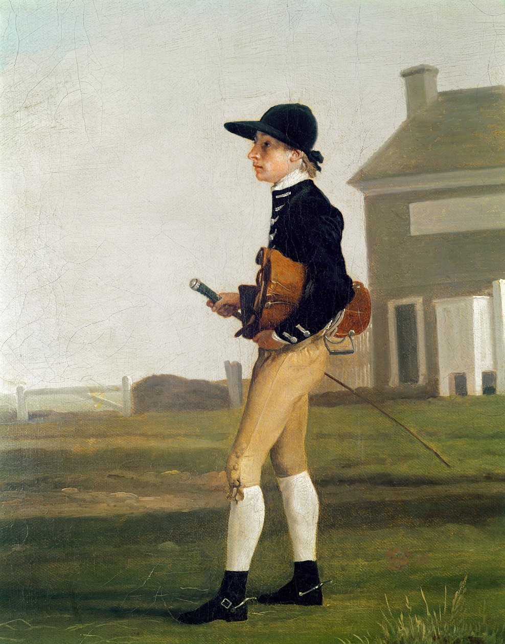 Retrato, de, um, jovem, jóquei de George Stubbs
