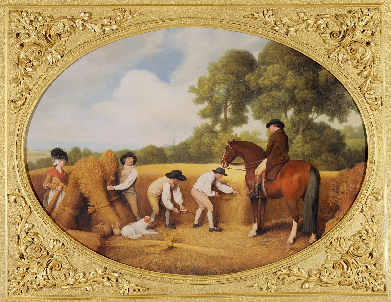 Ceifadores, 1795 (esmalte em louça de barro de Wedgwood) de George Stubbs