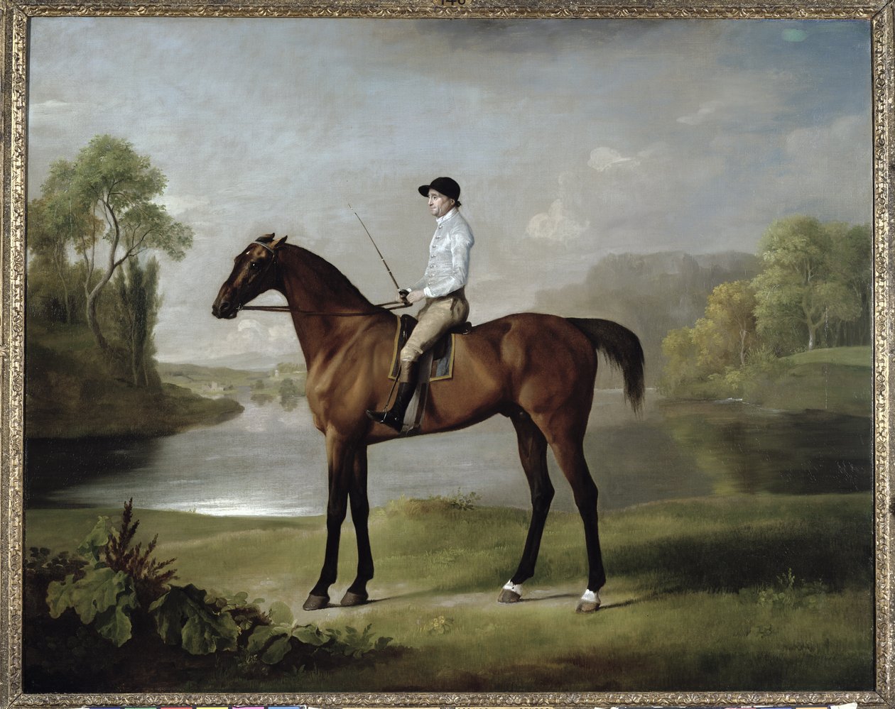 O marquês de Scrub de Rockingham, com John Singleton, 1762 de George Stubbs
