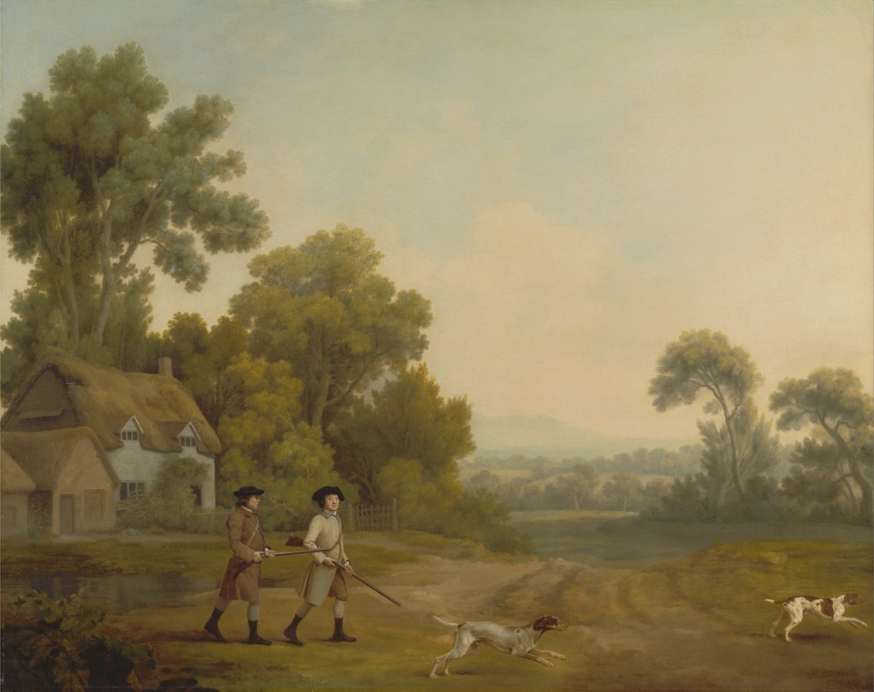 Dois cavalheiros indo um tiro de George Stubbs