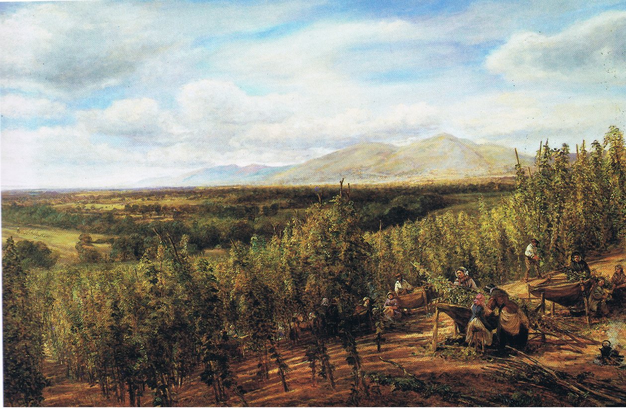 Os jardins de lúpulo de George Vicat Cole