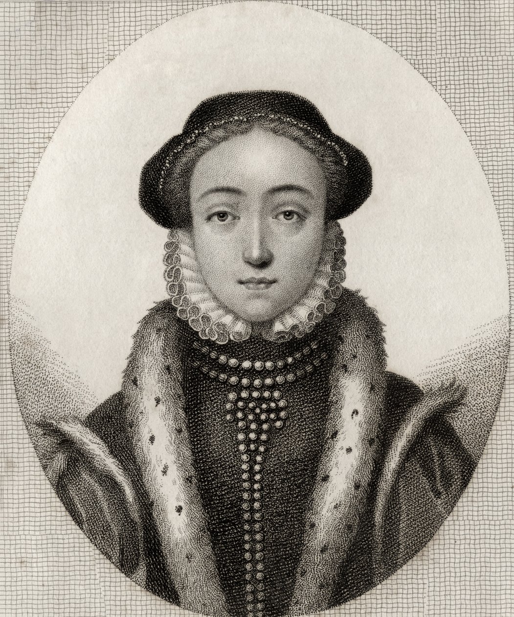 Lady Jane Gray, de "Um Catálogo dos Autores Reais e Nobres", publicado em 1806 de George Virtue