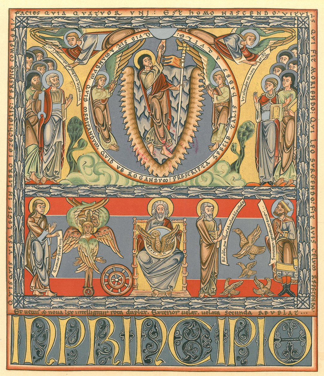Placa de &39;Manuscritos Iluminados no Museu Britânico: Miniaturas, Fronteiras e Iniciais&39; de George Augustus Wallis