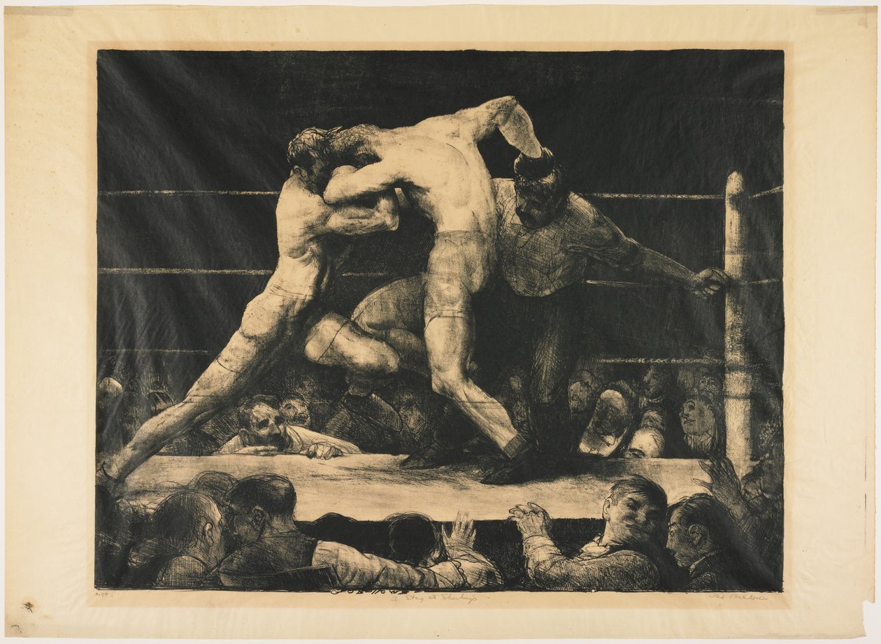 Um veado em Sharkey, 1917 de George Wesley Bellows