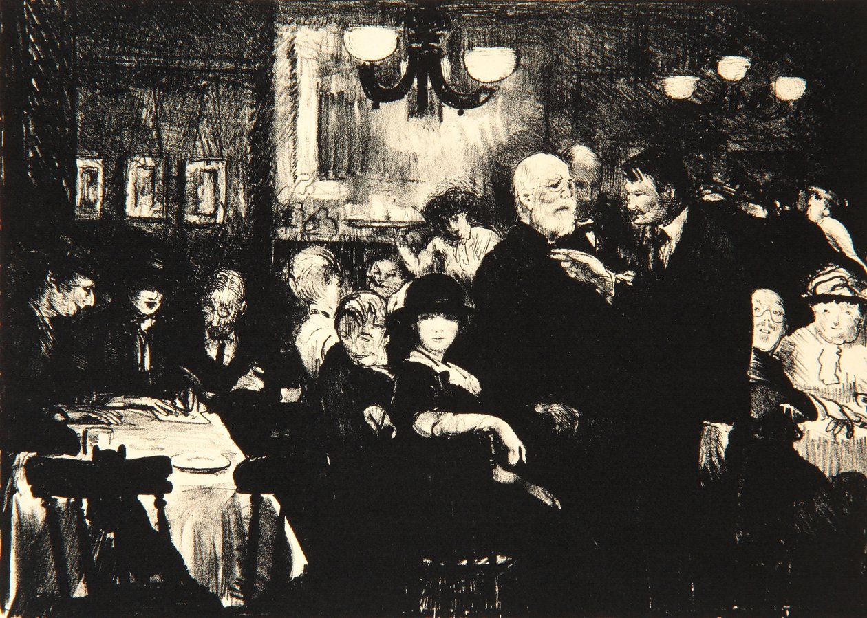 Noite dos Artistas, 1916 de George Wesley Bellows