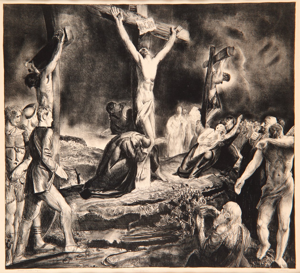Crucificação de Cristo, 1923 de George Wesley Bellows