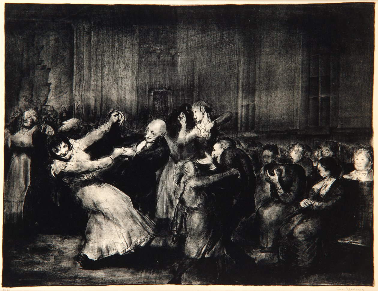 Dance em um Madhouse, 1917 de George Wesley Bellows