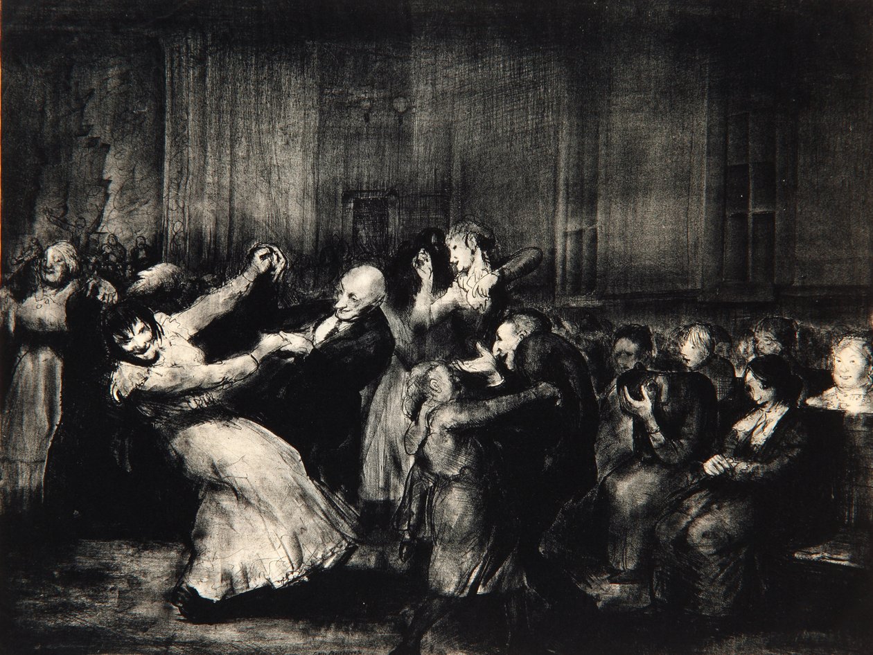 Dance em um Madhouse, 1917 de George Wesley Bellows