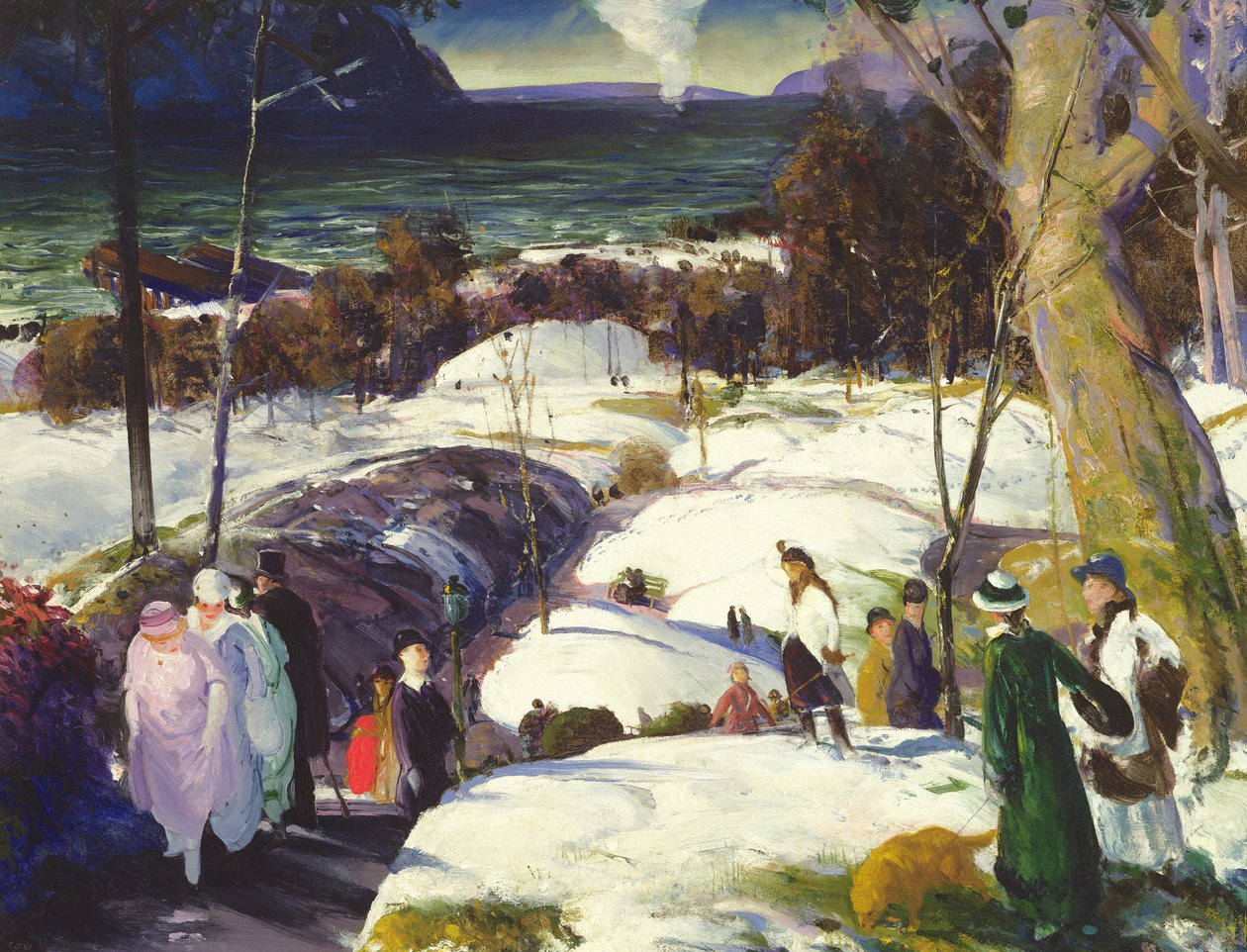 Neve de Páscoa, 1915 de George Wesley Bellows