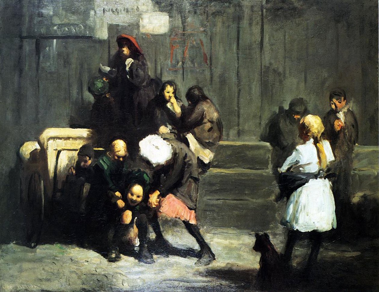 Crianças de rua, 1906 de George Wesley Bellows