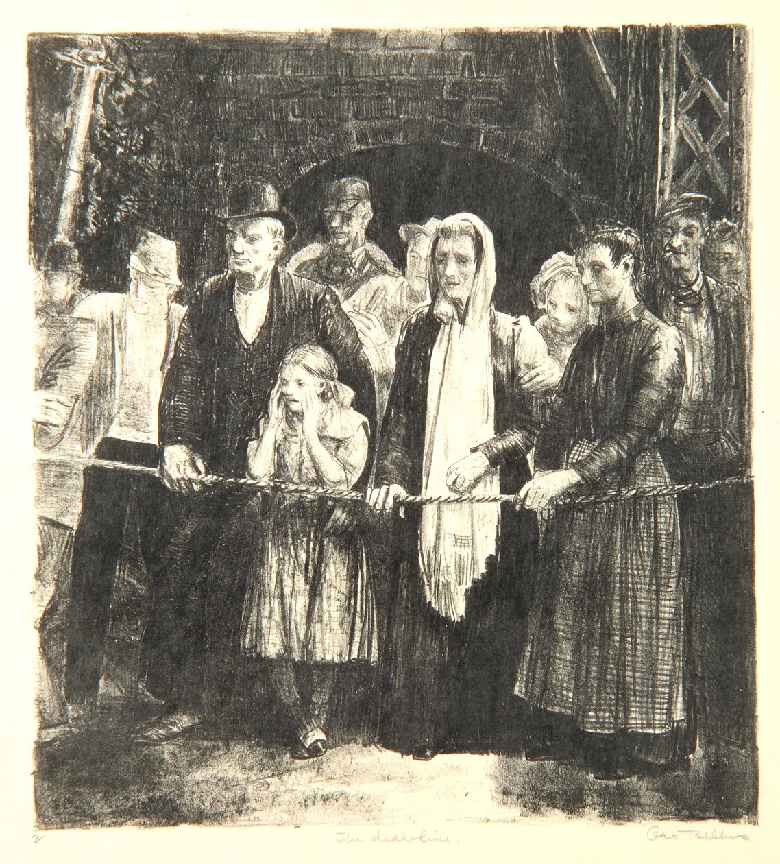 O prazo final, 1923 de George Wesley Bellows
