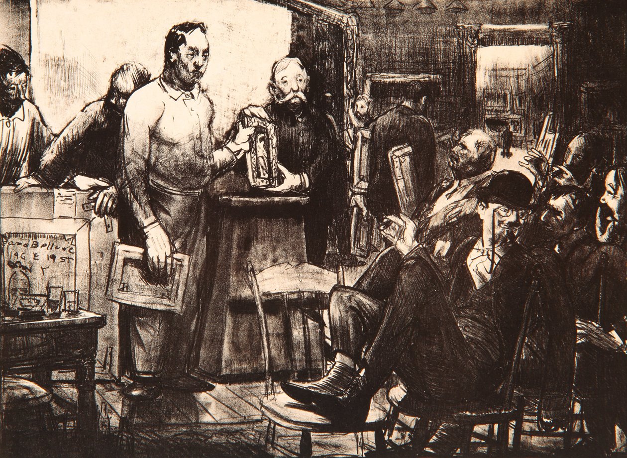 O júri, 1916 de George Wesley Bellows