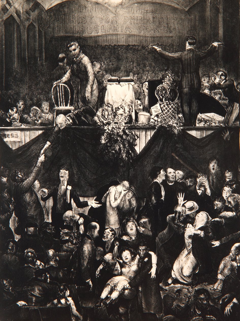 A trilha da serragem, 1917 de George Wesley Bellows
