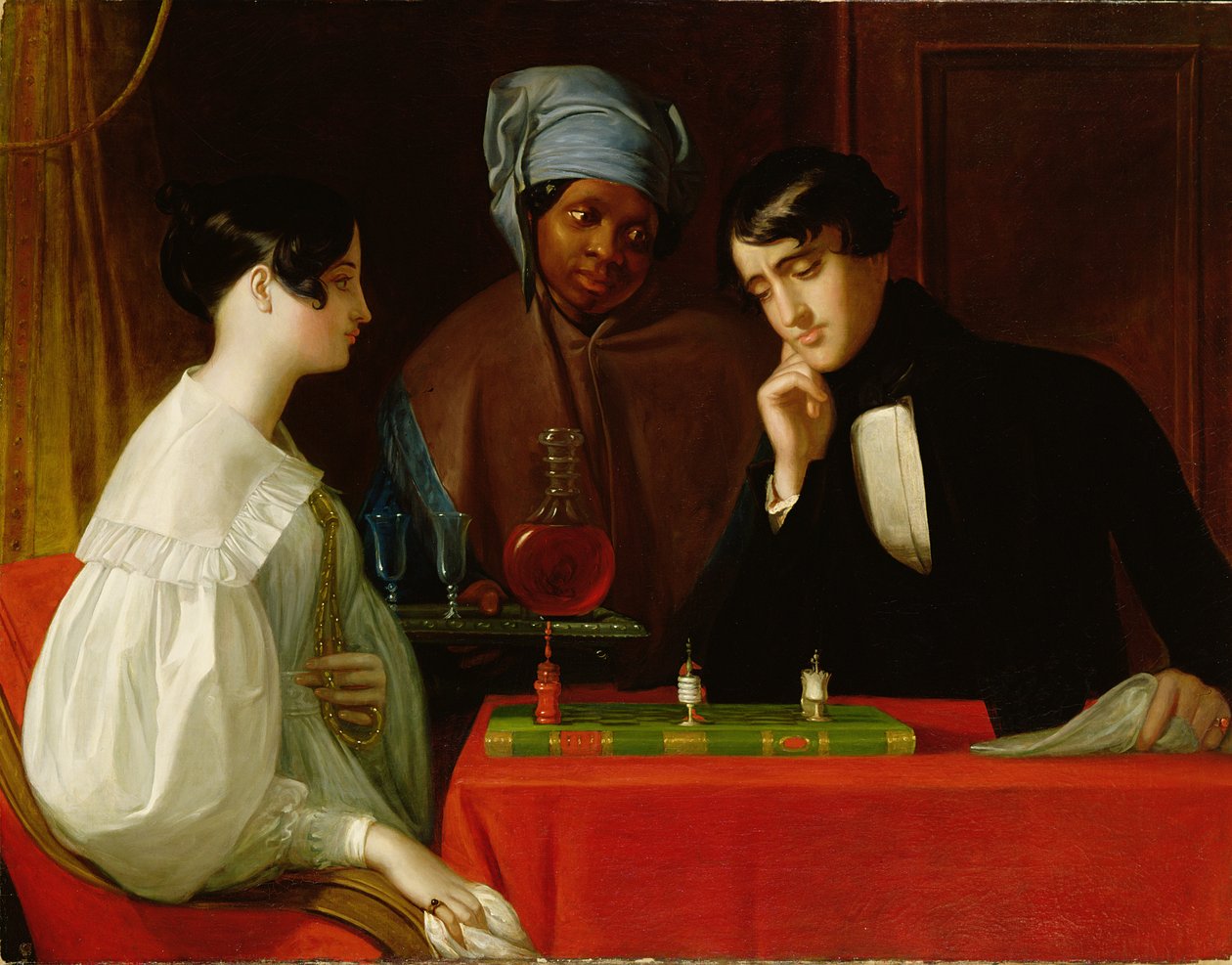 Os jogadores de xadrez, c.1836 de George Whiting Flagg