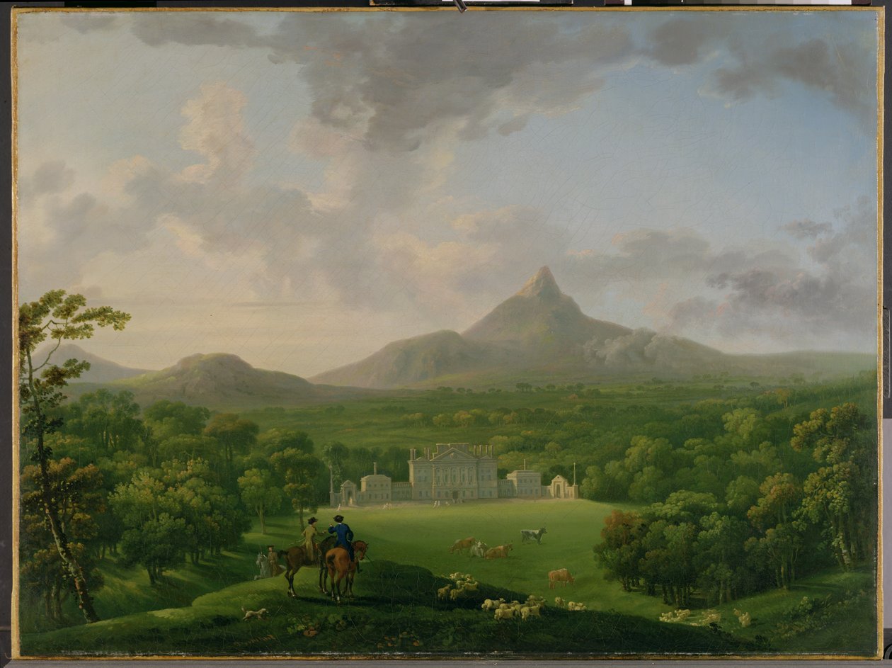Vista de Powerscourt, Condado de Wicklow, c.1760-2 de George the Elder Barret