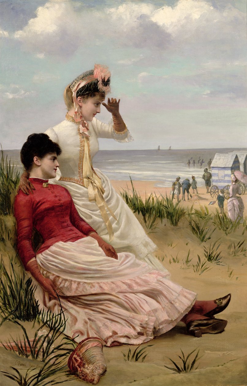 Na praia de George van den Bos