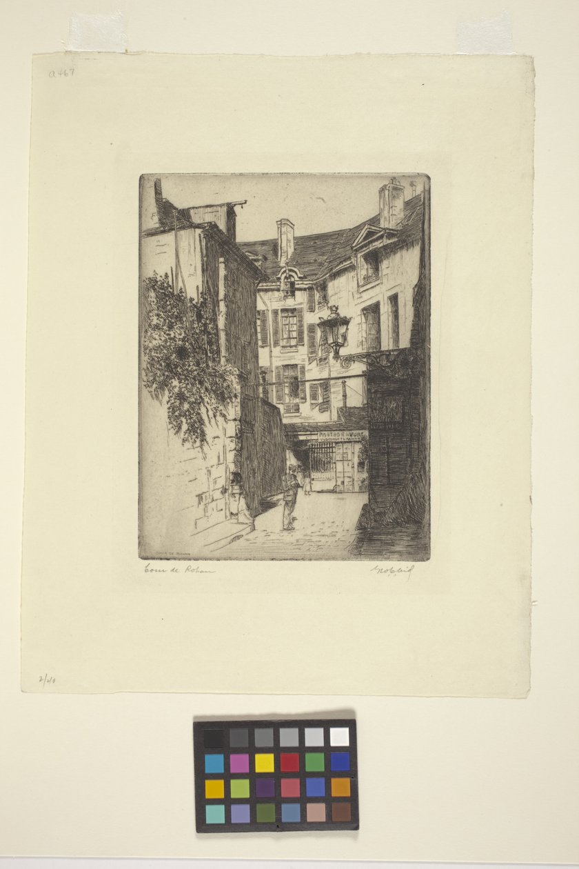 Cour De Rohan (tinta) de George Charles Aid