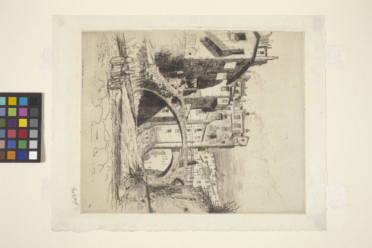 As Duas Pontes, San Remo (tinta) de George Charles Aid