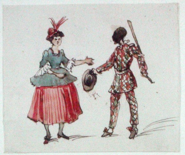 Dois personagens da Commedia dell